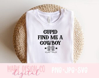 Cupido vind me een cowboy-svg, Cowboy Take Me Away Png, Cowboy Valentines Png, Valentines Cowboy Svg, Valentines Western Png, Vind me een cowboy