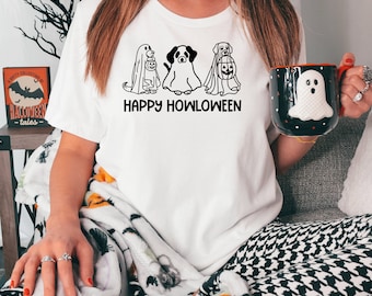 Feliz aullido png, perro fantasma png, perro Halloween png, amante de los perros Halloween, perro mamá Halloween, perro fantasma svg, fantasma retro svg, perro abucheo png