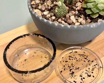Decorative container with lid