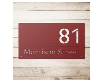 Custom Metal Address Sign