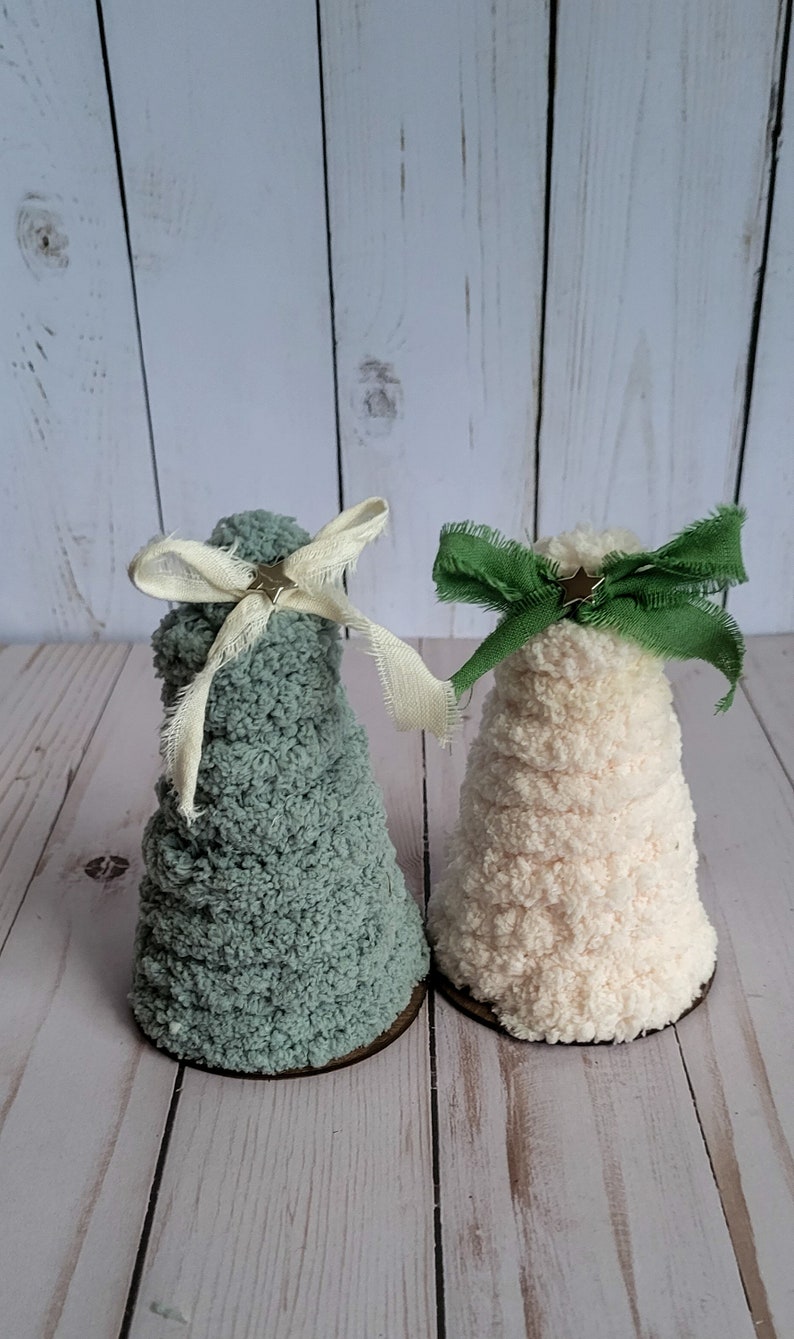 Mini Christmas Tree, Yarn Tree, Mini Cone Tree Christmas Decor