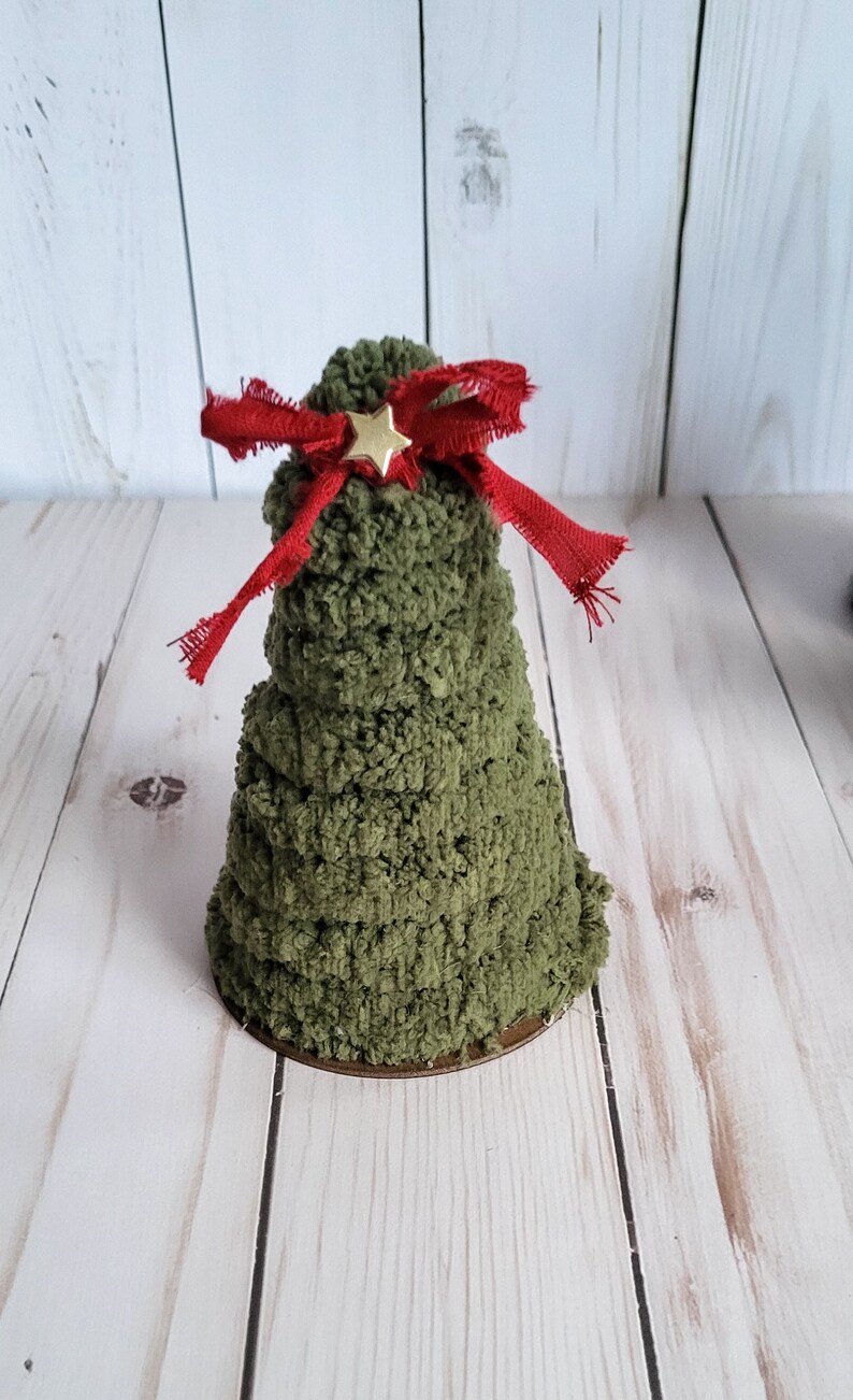 Mini Christmas Tree, Yarn Tree, Mini Cone Tree Christmas Decor