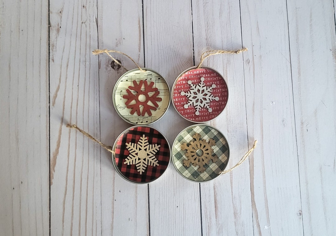 Christmas Ornament Gift Set / Christmas Snowflake Ornament / Etsy