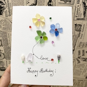 Happy Birthday Sea Glass - Etsy