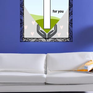 christian cross digital poster