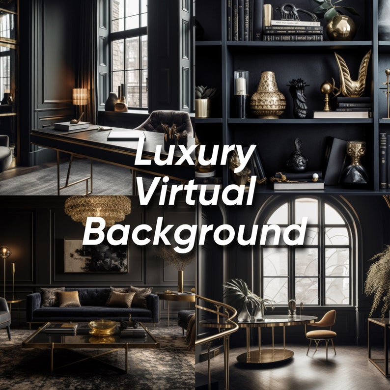 4 Virtual Zoom Backgrounds Blurry Zoom Backdrop Office Professional