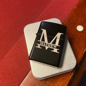 Groomsmen Gifts Personalized Lighter Case Monogram, Custom Lighter Case Bachelor Party, Cigar Lighter Case Gifts for Dad Husband Lighter
