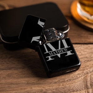 Groomsmen Gifts Personalized Lighter Case Monogram, Custom Lighter Case Bachelor Party, Cigar Lighter Case Gifts for Dad Husband, Groomsmen
