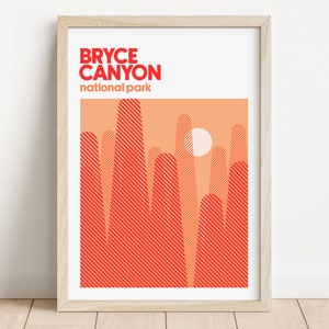 bryce canyon poster national park wall art travel home decor bryce canyon national park digital artwork utah poster bryce canyon np print