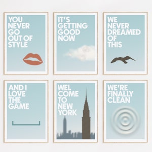 taylor inspired printable poster bundle 1989 inspired wall art her version home decor swiftie gift 1989 artwork digital download swift