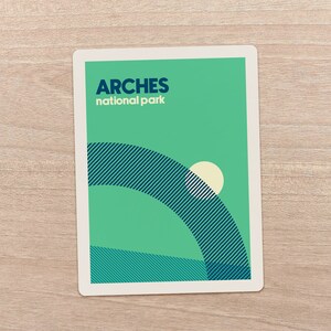arches national park sticker national park decal arches sticker hiking art national park bumper sticker travel decal arches nomad art
