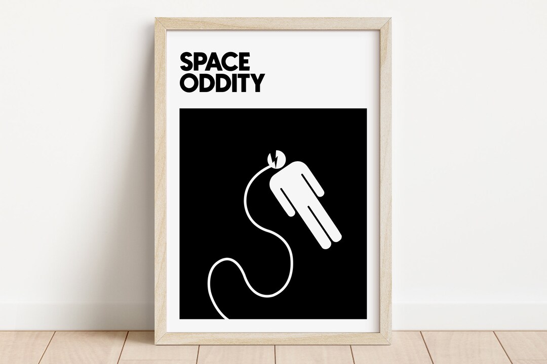 DAVID BOWIE Space Oddity Poster Instant DOWNLOAD Art Music Etsy