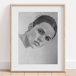 custom 8x10 pencil drawing personal artwork portrait hand drawing from photo realistic graphite art personalized gift made to order art