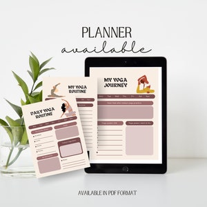 Yoga Planner || Planner Template || Daily Yoga Journal || Yoga Routine || Printable Journal || Wellness Journal || Digital Planner