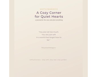 Printable Self Love Journal | Guided Healing, Mindfulness, Reflection (Digital Download 33 pages)