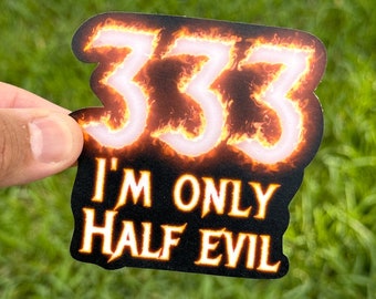Half Evil - Waterproof - Summerween Sticker