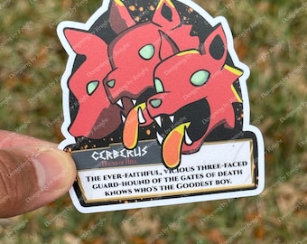 Hades Cerberus Goodest Boy - Waterproof - Character Gaming Sticker