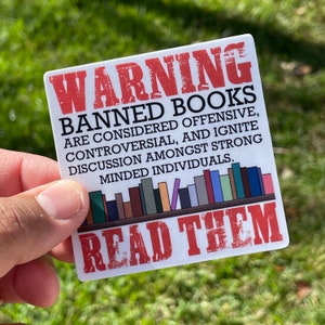 Read Banned Books - Waterproof - Bookish Sticker