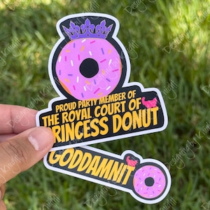 Dungeon Crawler Princess Donut - Waterproof - Dungeon Crawler Carl Bookish Sticker