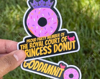 Dungeon Crawler Carl Sticker: Royal Court of Princess Donut, Bookish, Waterproof
