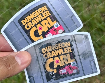 Dungeon Crawler Carl N64 Cartridge - Waterproof - Bookish Gaming Sticker