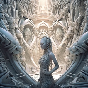 White Goddess In The Temple 1