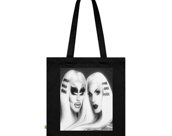 Trixie and Katya Organic Cotton Tote Bag