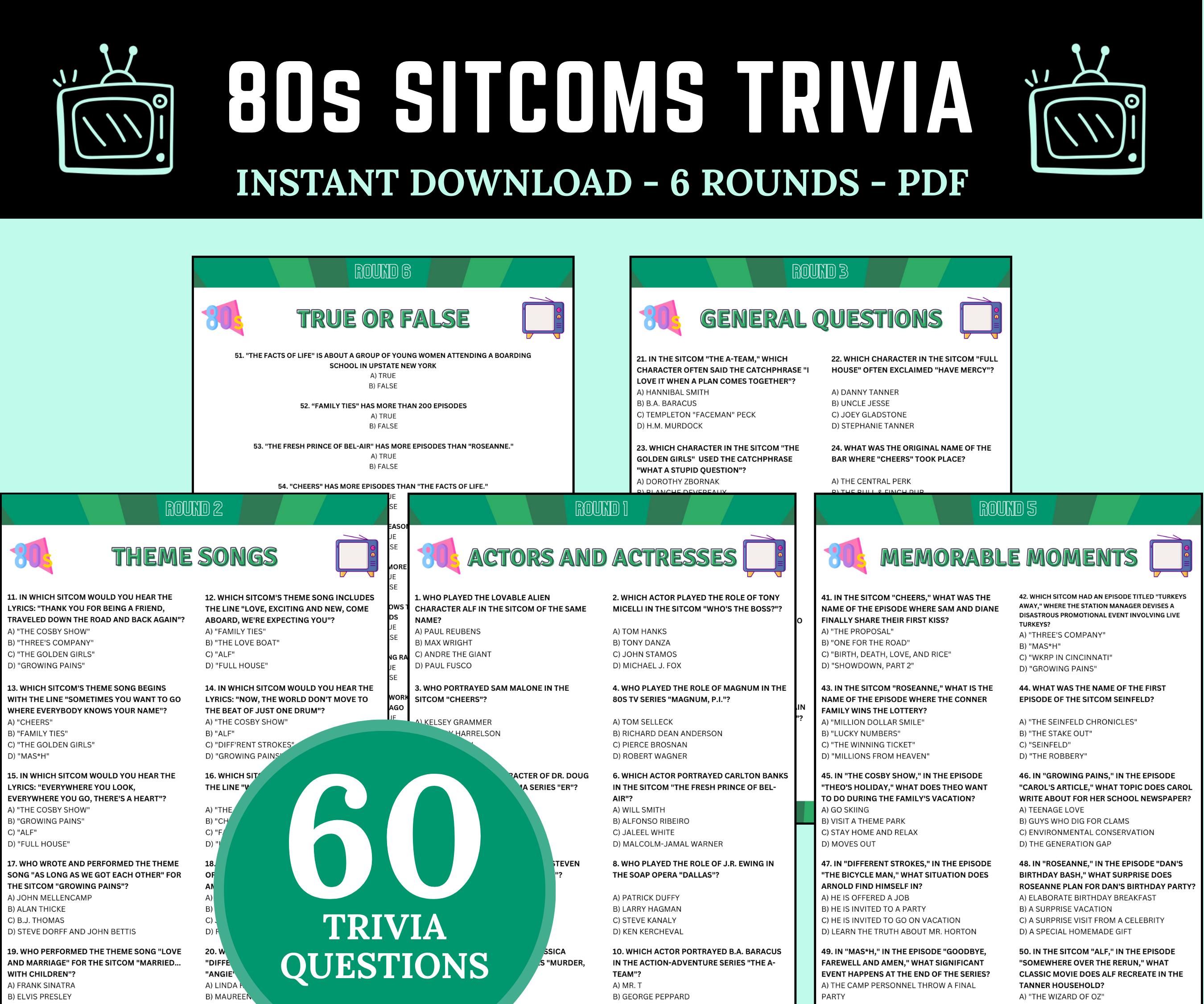 I Love The 80s Trivia Questions And Answers