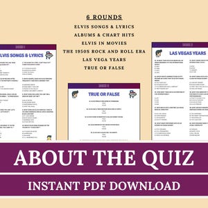 Elvis Presley Trivia | Rock and Roll Quiz Game | 60 Trivia Question for