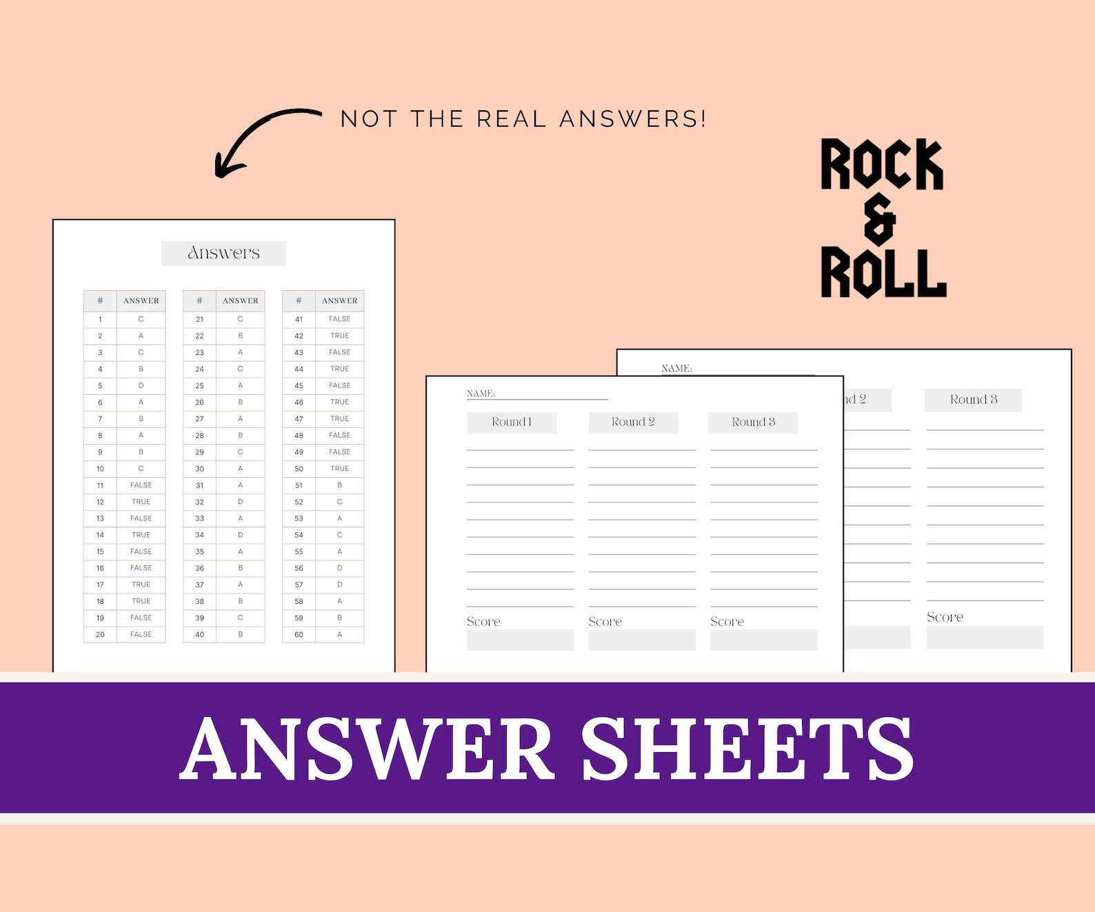 Trivia Rocks Rock Legends Trivia Game | Printable Classic Rock Quiz | Name the Band ...