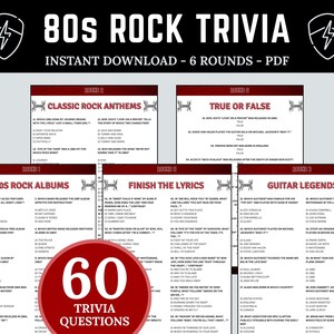 80s Rock Music Trivia Game | 1980s music trivia game | Finish the Lyrics Game | Classic Rock Quiz | Music Throwback Trivia | Back to the 80s
