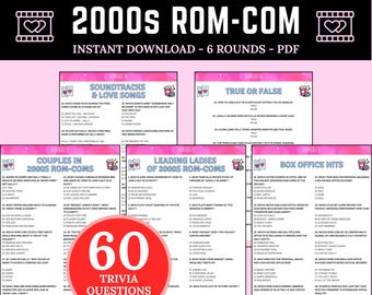 University Games Rom Com Trivia - Gioco A Quiz Sulle Commedie Romantiche Per Serate Tra Amici (Età 12+) - 3