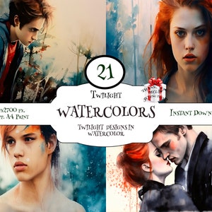 Embrace the Twilight : impressions numériques pour l'esthétique Twilight, la journalisation, le scrapbooking et la décoration murale - oeuvre inspirée de la saga Twilight - A4