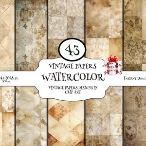 43 Kit de diario basura de Rocco francés, papeles digitales victorianos, hojas de collage, papel de scrapbooking vintage, Versalles y más.