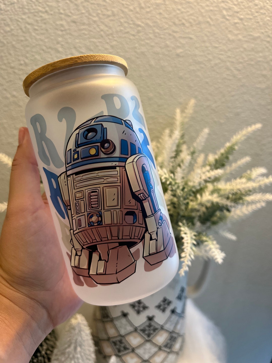 Star Wars Glass Cup Bamboo Lid Gifts for Her 16oz Disney Cup Chewy