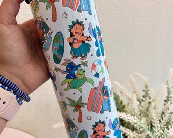 20 oz Tumbler | Stitch | Cute cup | Gifts for her | Gifts | Kids cups | Sports Bottle |