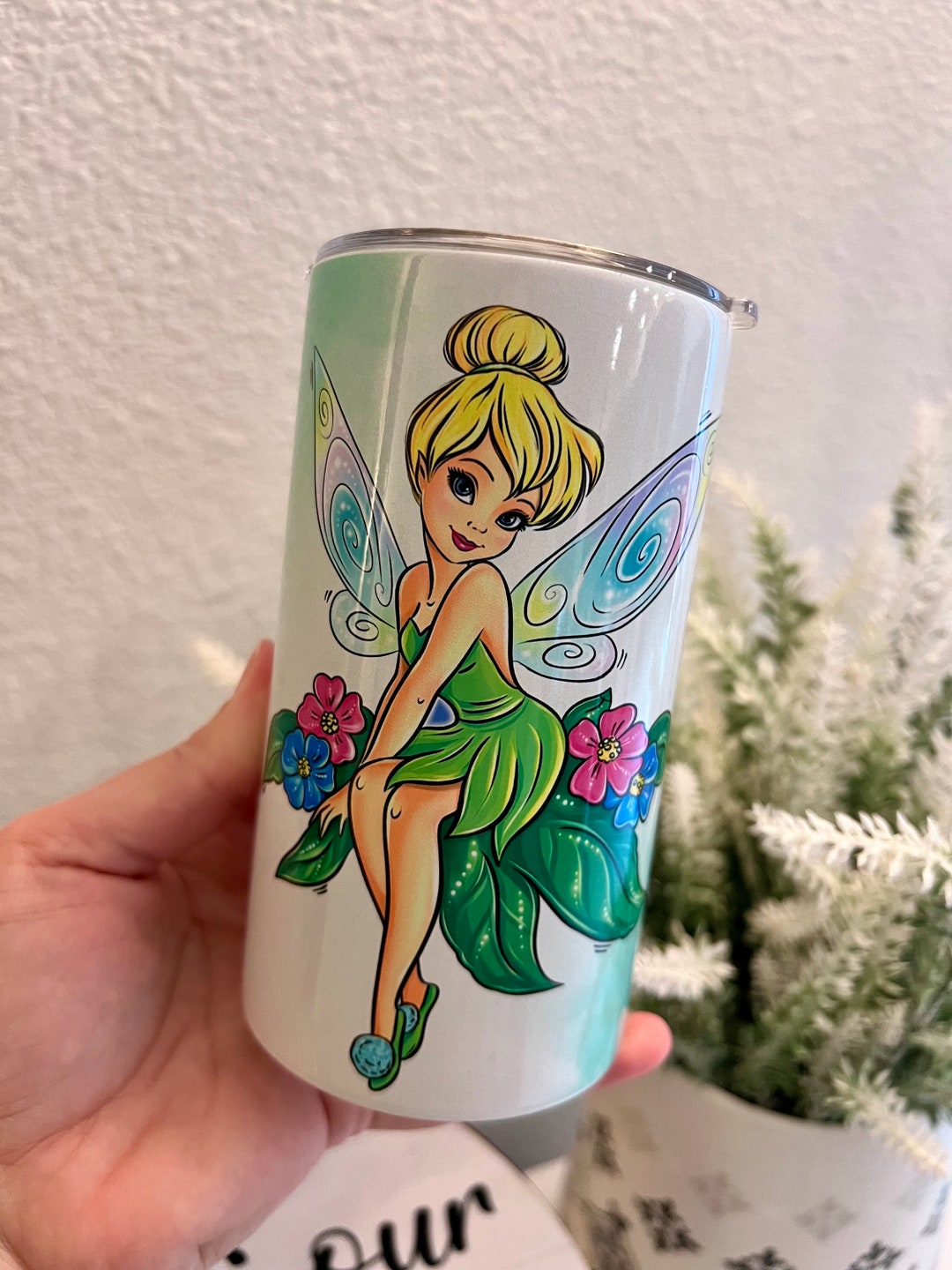 Kids Tumbler Straw Sippy Cup Fairy Disney Kids Cup Disney Cup Tink