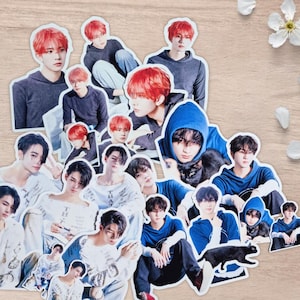 Conjunto de adesivos foscos/brilhantes kpop