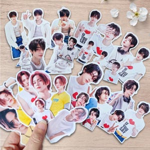 Conjunto de adesivos foscos/brilhantes kpop