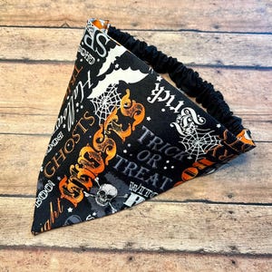 Halloween Trick or Treat- Reversible Scrunchie Dog Bandana