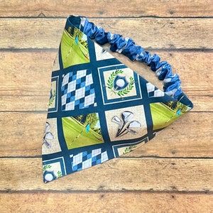 Golf Season- Reversible Scrunchie Dog Bandana