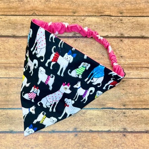Canine Couture- Reversible Scrunchie Dog Bandana