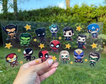 1 autocollant pour gobelet de 473 ml (16 oz) inspiré du capitaine Bat Spider, résistant aux UV et à l'eau ! Impression recto verso ! Prêt à l'emploi.