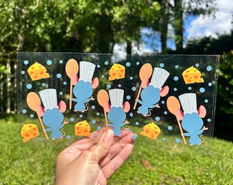 Enfants, film pour gobelet UV DTF 16 oz inspiré des dessins animés, impression DOUBLE face !!! Prêt à poser, waterproof