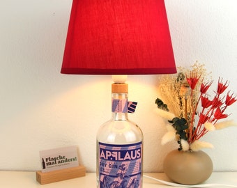 Applaus Gin Flaschenlampe Flaschenleuchte Lampe Flasche Upcycling