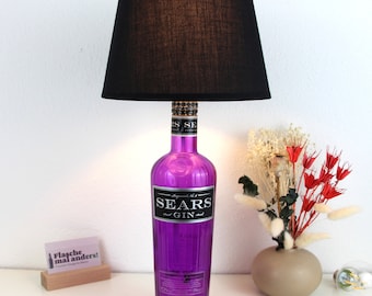 Sears Gin Flaschenlampe Flaschenleuchte Lampe Flasche Upcycling