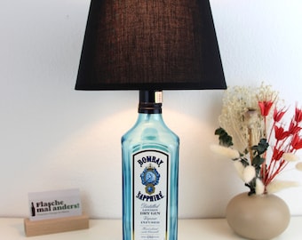 Bombay Sapphire Flaschenlampe Flaschenleuchte Lampe Flasche