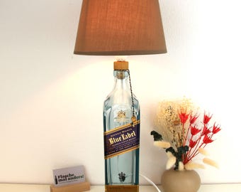 Johnnie Walker Blue Flaschenlampe Flaschenleuchte Lampe Flasche
