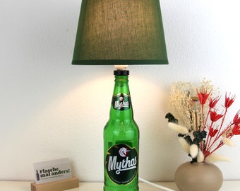 Mythos Bier Flaschenlampe Flaschenleuchte Lampe Flasche Upcycling