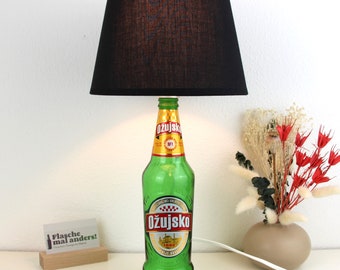 Ožujsko Bier Flaschenlampe Flaschenleuchte Lampe Flasche Upcycling